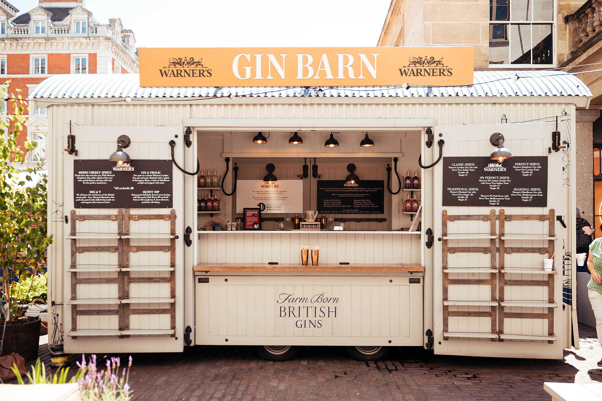 Warner's Gin Barn - Electric Sunshine events & experiential